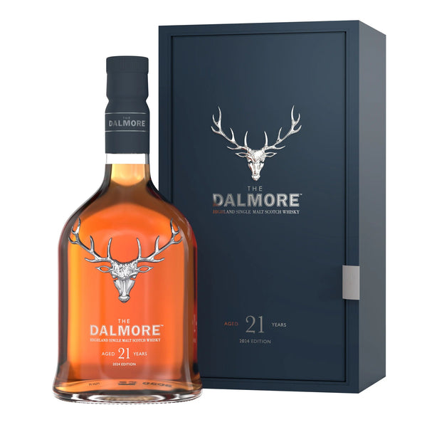 Dalmore 21YO single malt whisky bottle, 700ml, 43.8% ABV.
