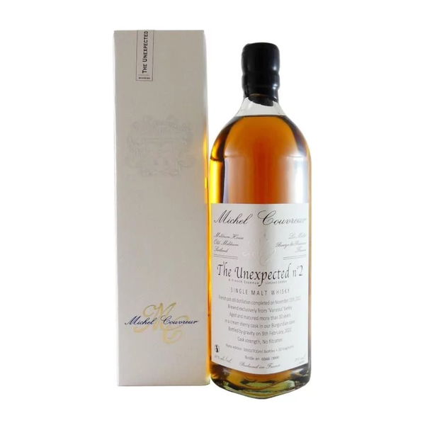 Michel Couvreur Unexpected II single malt whisky bottle, 700ml, 50% ABV.