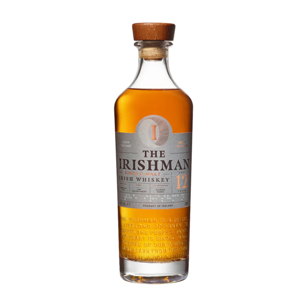 The Irishman 12 Year Old Single Malt Irish Whiskey bottle.