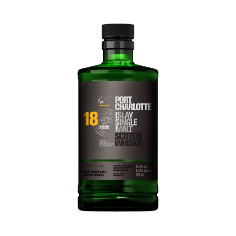 Port Charlotte 18 Year Old Heavily Peated Islay Single Malt Scotch Whisky 700ml