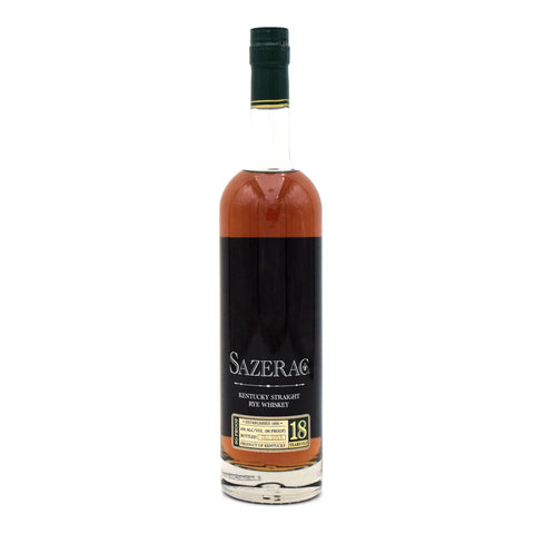 Sazerac 18 Year Old Rye Whiskey (2023 Release)