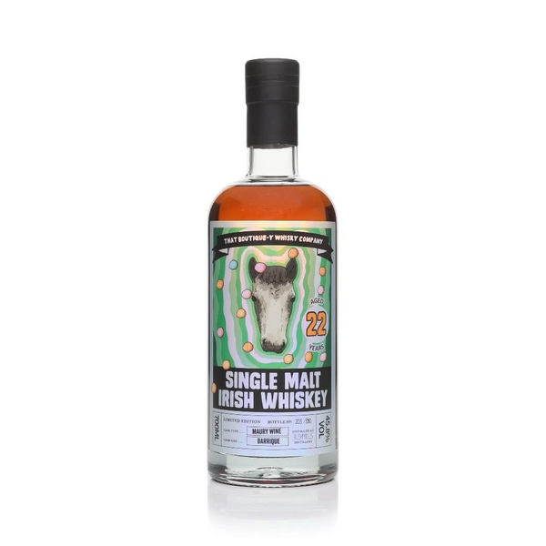 Bushmills 22 Year Old Single Cask bottle against neutral background.