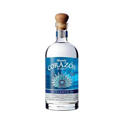 Corazon Blanco 700ml single estate 100 percent blue agave tequila bottle