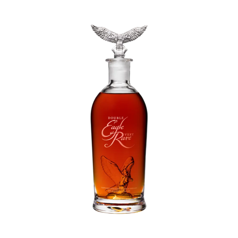 Double Eagle Very Rare 20 Year Old Bourbon bottle.