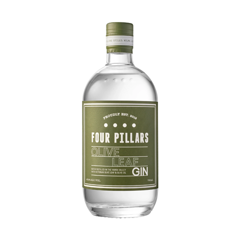 Four Pillars Olive Leaf Gin bottle, 700ml, 43.8% ABV.