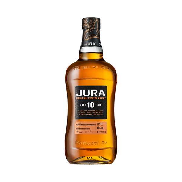 Bottle of Isle of Jura 10 Year Old Single Malt Scotch Whisky, 700ml.