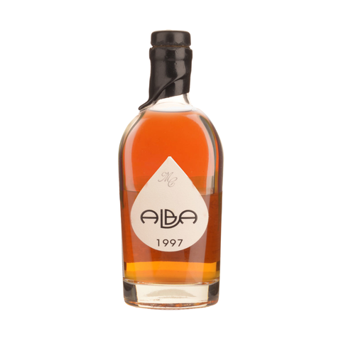 Michel Couvreur Alba 22 Year Old Single Malt Whisky bottle against neutral background.