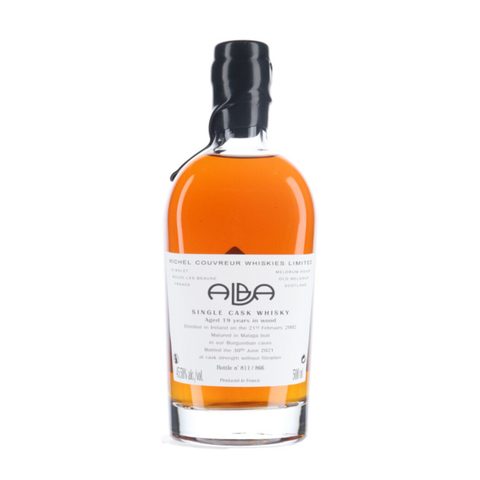 Michel Couvreur Alba Chapter II 2002 single malt whisky bottle.
