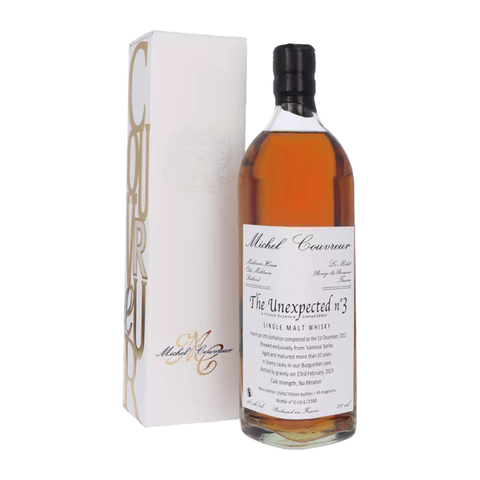 Michel Couvreur Unexpected III 11 Year Old Single Malt Whisky bottle.