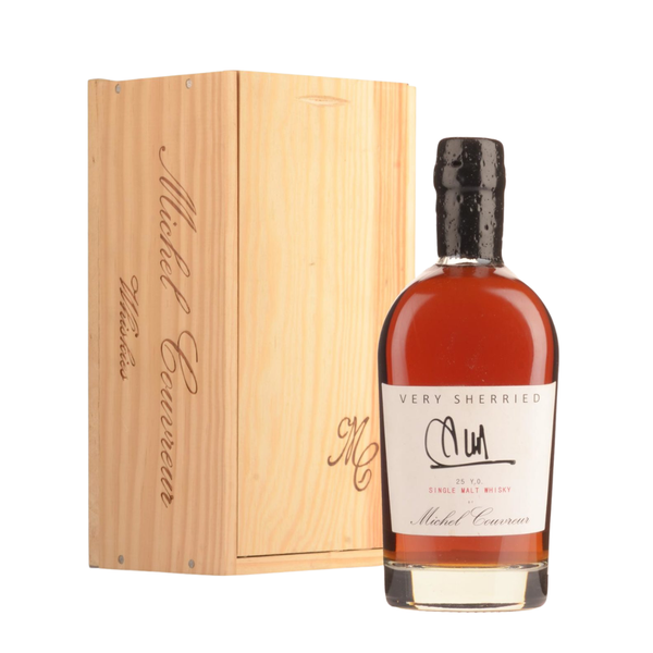 Michel Couvreur Very Sherried 25 Year Old Single Malt Whisky bottle.