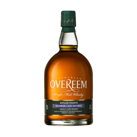 Overeem bourbon cask matured single malt whisky bottle, 700ml, 43% ABV