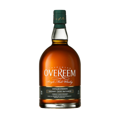 Overeem Single Malt Whisky in sherry cask matured expression, 700ml bottle at 43% ABV.