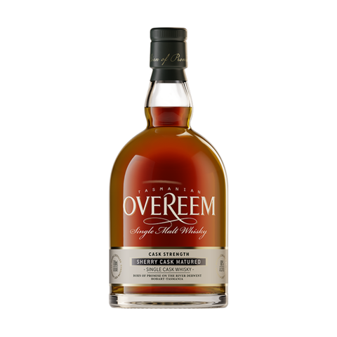 Overeem Sherry Cask Matured Cask Strength Single Malt Whisky bottle, 700ml, 60% ABV.