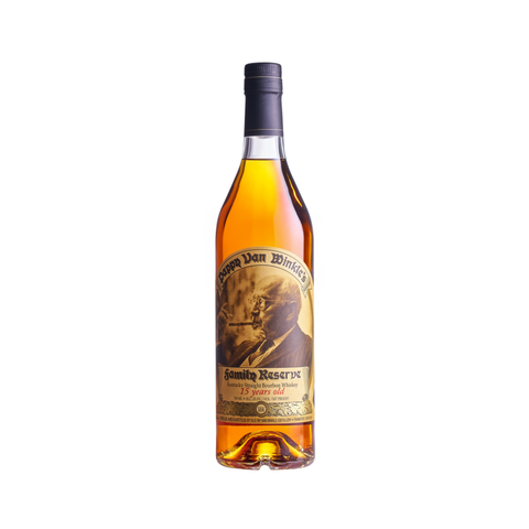 Pappy Van Winkle's Family Reserve 15 Year Old bourbon bottle.