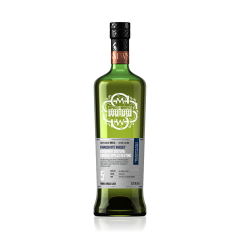 Bottle of RW6.6 Doughnut Disturb Smoked Apples rye whiskey, 700ml, 58.3% ABV.