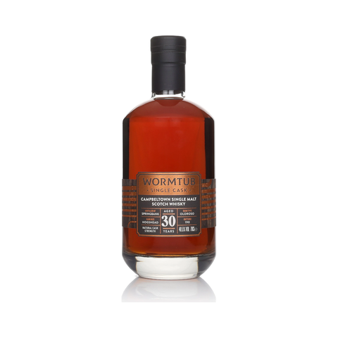 Wormtub Springbank 30 Year Old Single Cask Campbeltown single malt Scotch whisky 700ml 48.5% bottle