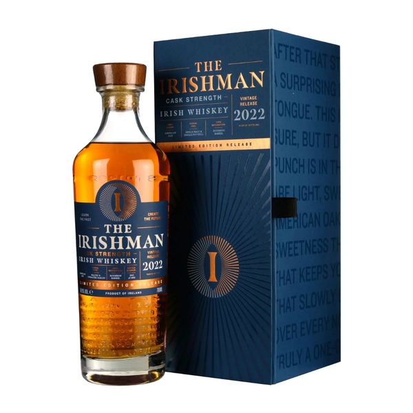 The Irishman Cask Strength Irish Whiskey bottle, 700ml, 54.9% ABV.
